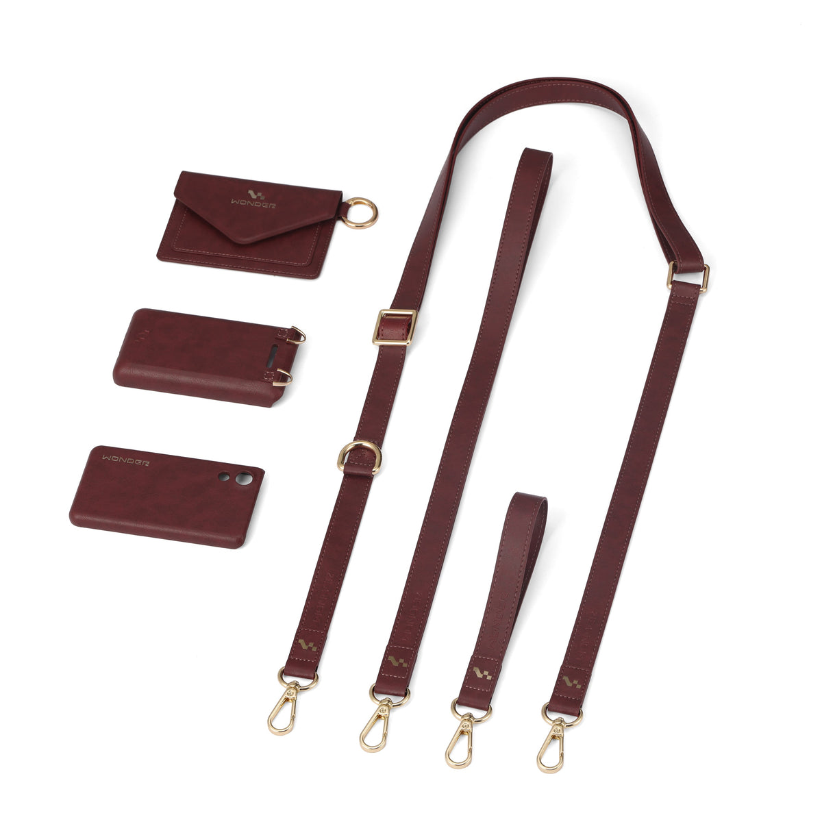 Wonder Phone Women's Leather Case Set - colors