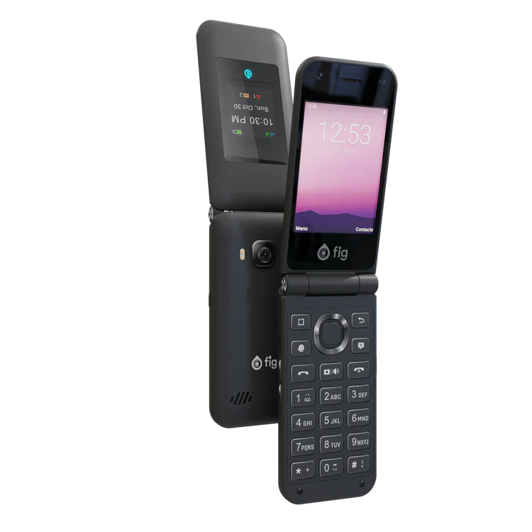FIG Flip Mini X Kosher Phone With a Touch Screen and Waze and on Screen Keyboard - Grow Electronics