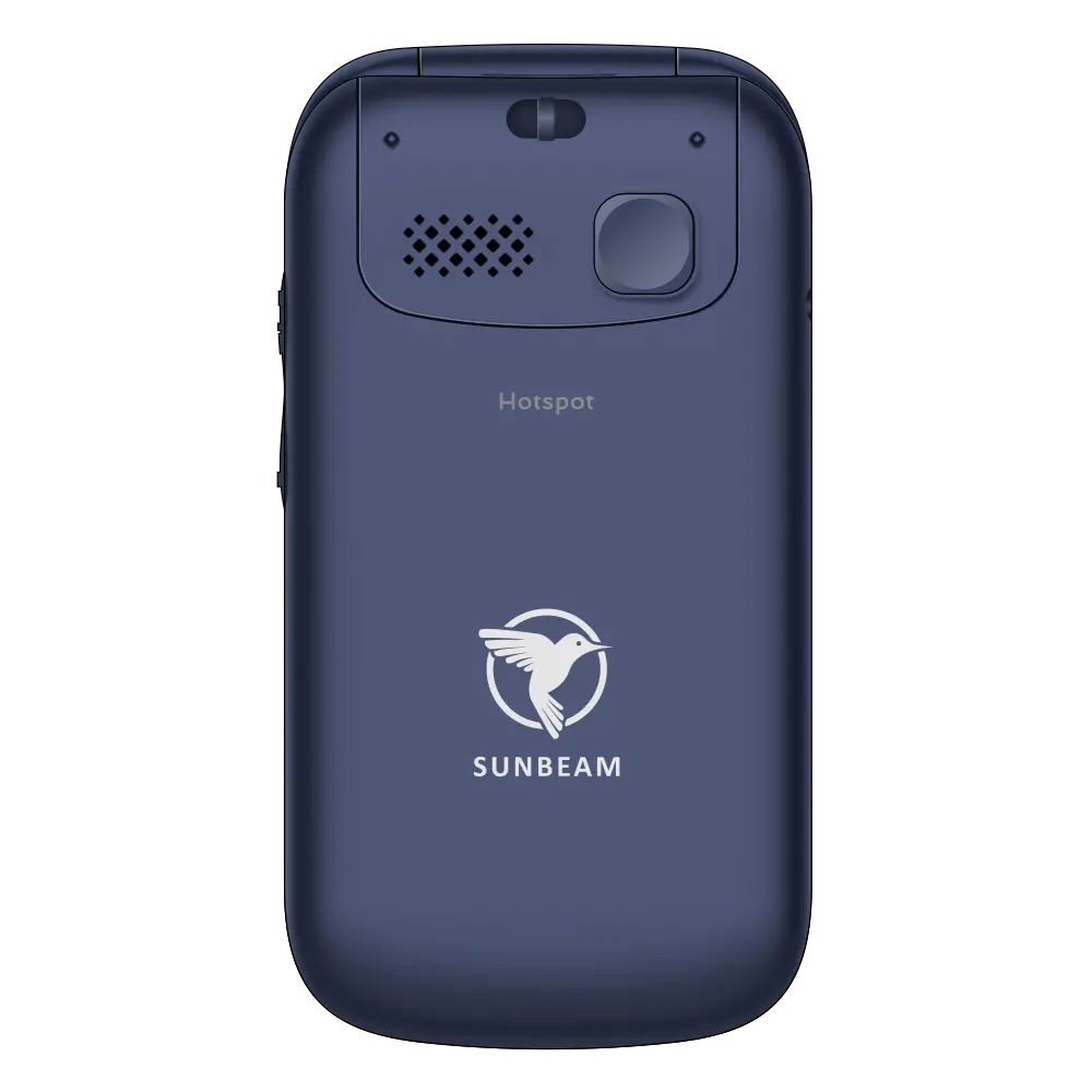 Sunbeam F1 Horizon Dove – Flip Dumb Phone with Touch Screen and Waze