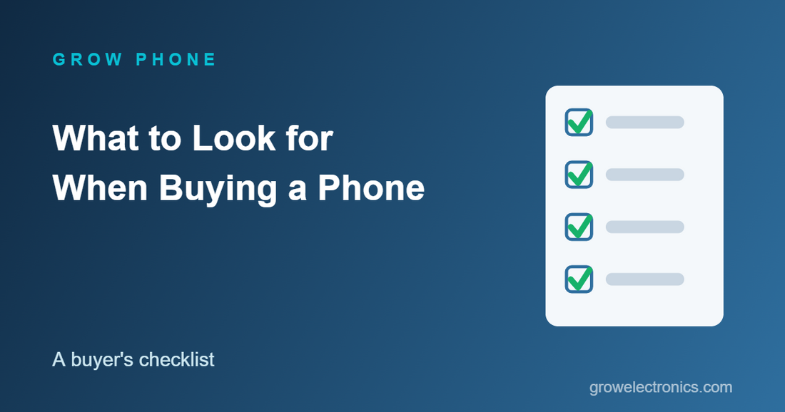 Phone buying checklist