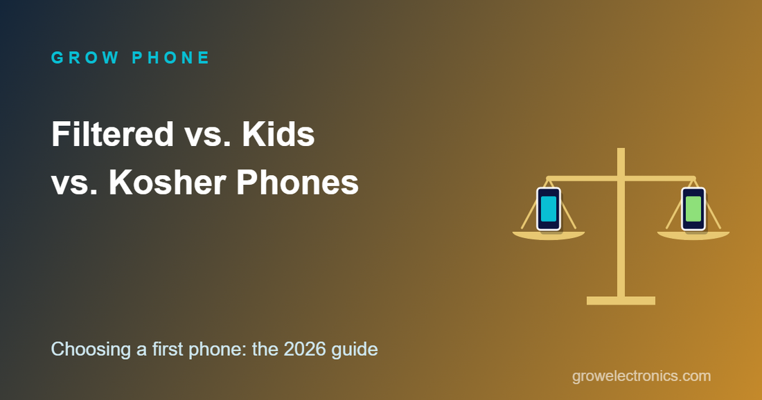 Balance scale weighing two phones