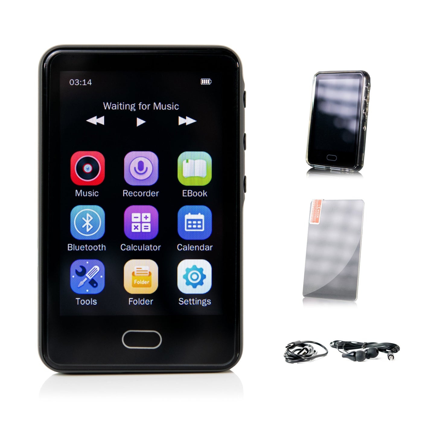 Getko Tech ZED5 Kosher 32 GB MP3 Player With Touch Screen And Touch Keyboard