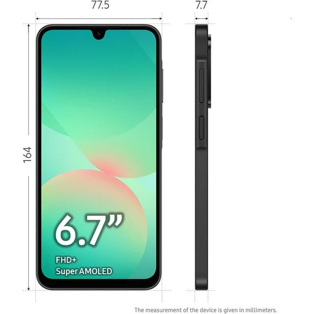 Samsung Galaxy A26 5G Grow Phone – Black, 128GB