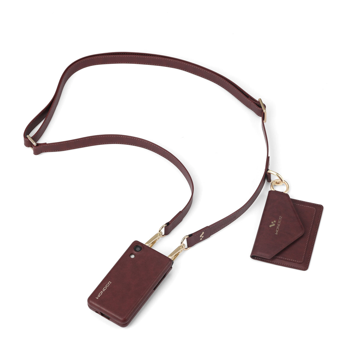 Wonder Phone Women's Leather Case Set - wallet