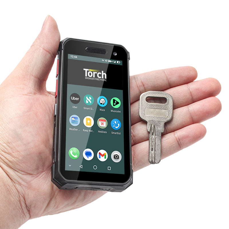 Torch Mini 3.5" Phone With an Essential Apps Only Safe and Secure Browser-Free Operating System
