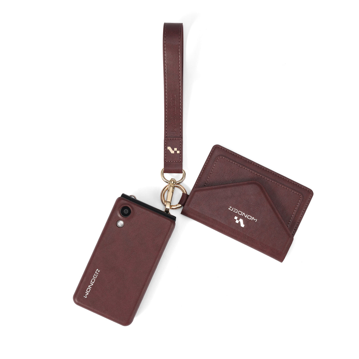 Wonder Phone Women's Leather Case Set - straps