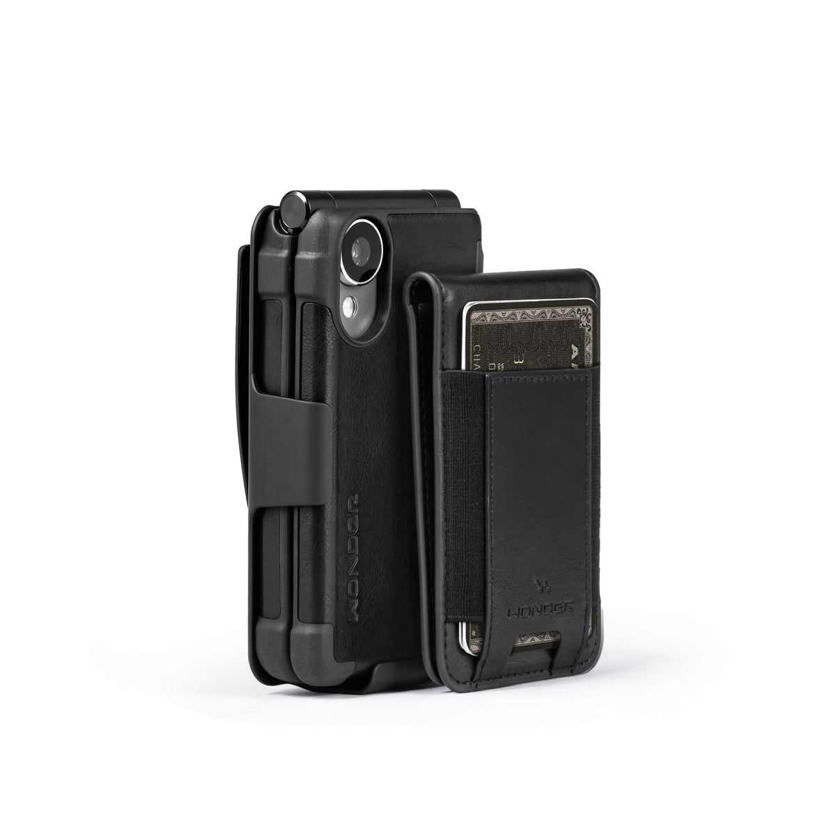Wonder Phone Men's Leather Case Set - card holder