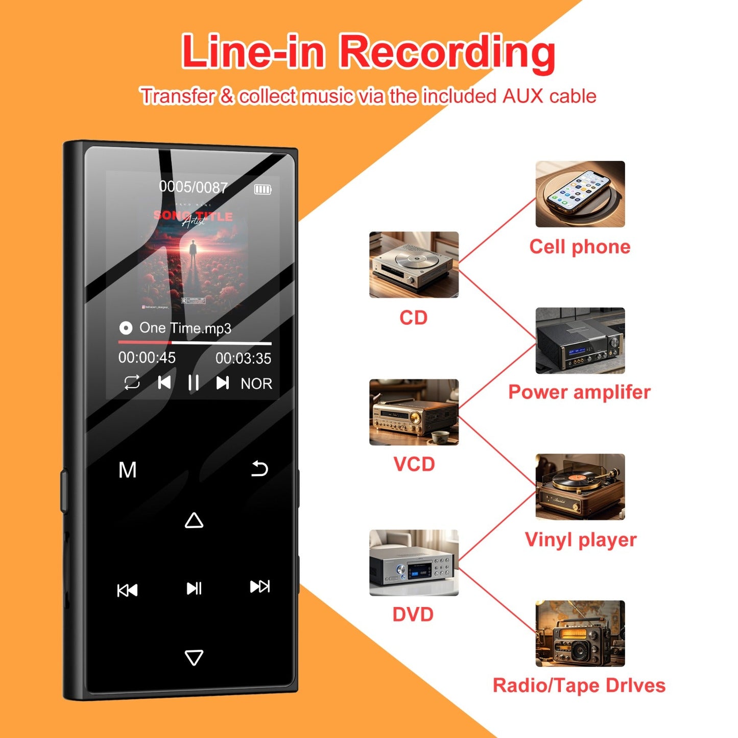 ZED7 MP3 Player - 32 GB - NO WIFI, VIDEO OR PICTURES - TAG approved