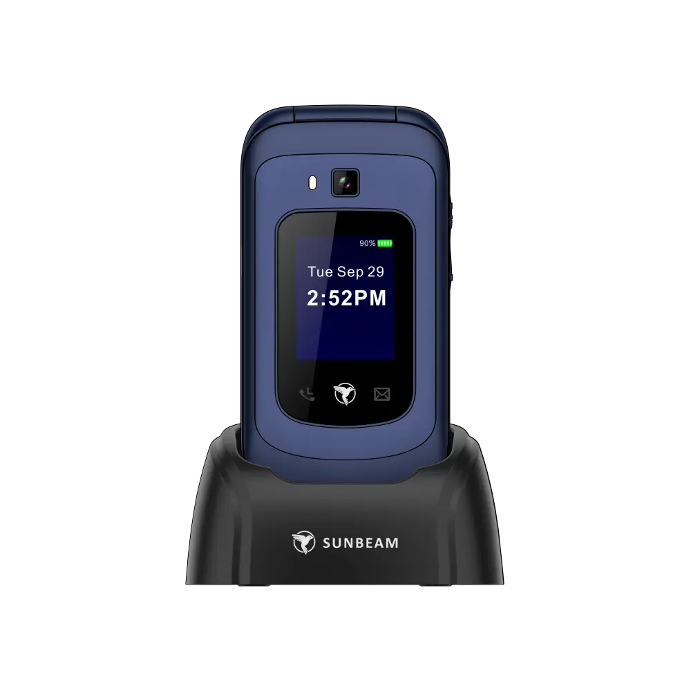 Sunbeam F1 Horizon Bluebird – Flip Dumb Phone with Hotspot and Waze