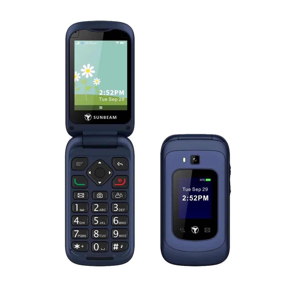 Sunbeam F1 Horizon Finch – Flip Dumb Touch Screen Phone with Talk and Text