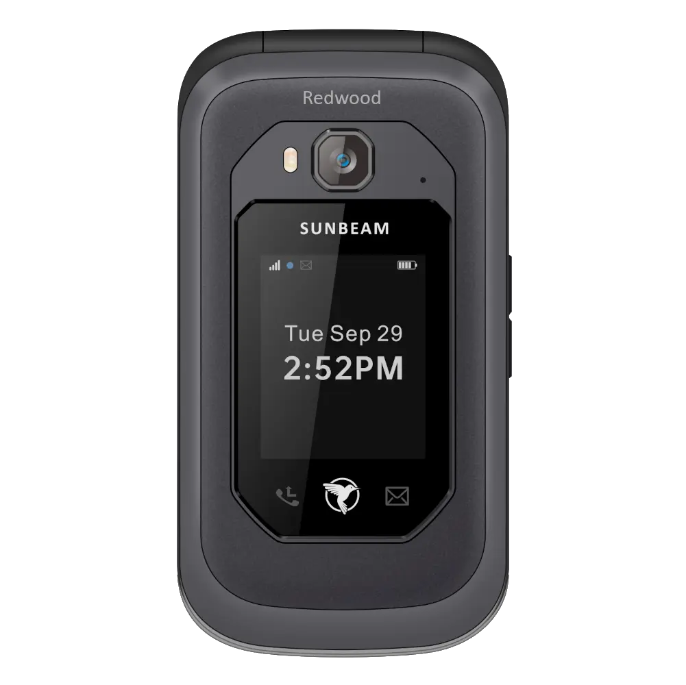 Sunbeam F1 Pro Redwood – Rugged Touch Screen Talk and Text Dumbphone