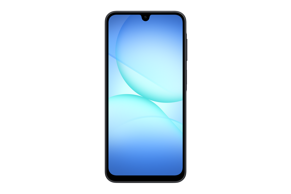 Samsung Galaxy A17 5G in Black, front view, configured as a Grow Phone